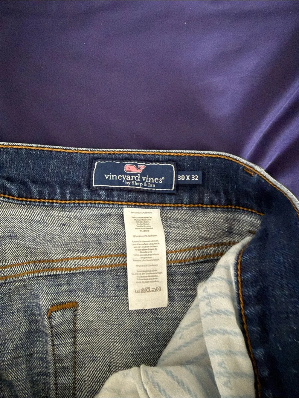 Vineyard Vines Men's Navy Slim-Straight Jeans